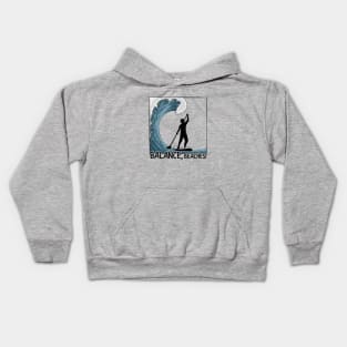 Balance, Beaches! Stand Up Paddling Big Wave Surf Kids Hoodie